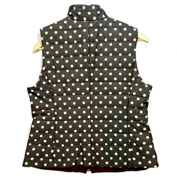 NWT Ann Taylor Loft Quilted Polka Dot Vest - Picture 6 of 6